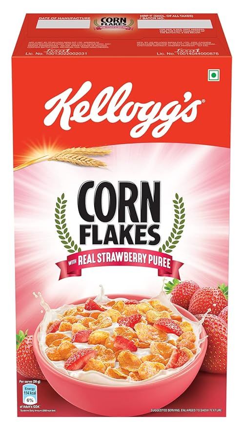 Kellogg's Corn Flakes With Real Strawberry