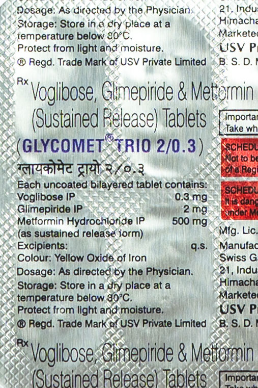 Glycomet Trio 2/0.3 Tablet