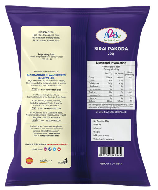 A2B Sirai Pakoda