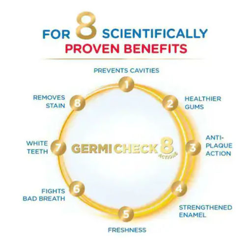 Pepsodent Germicheck 8 Actions, Toothpaste With Anti-Germ Formula, Clove & Neem Oil