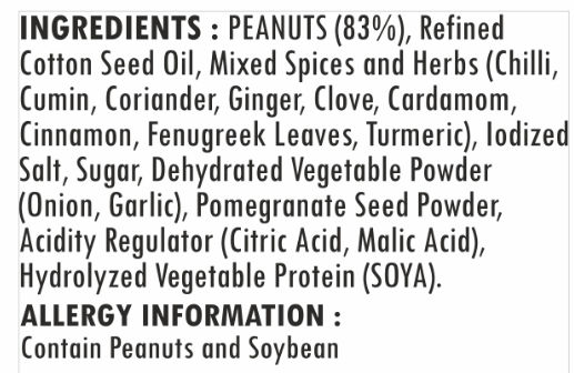 Jabsons Tandoori Roasted Peanuts