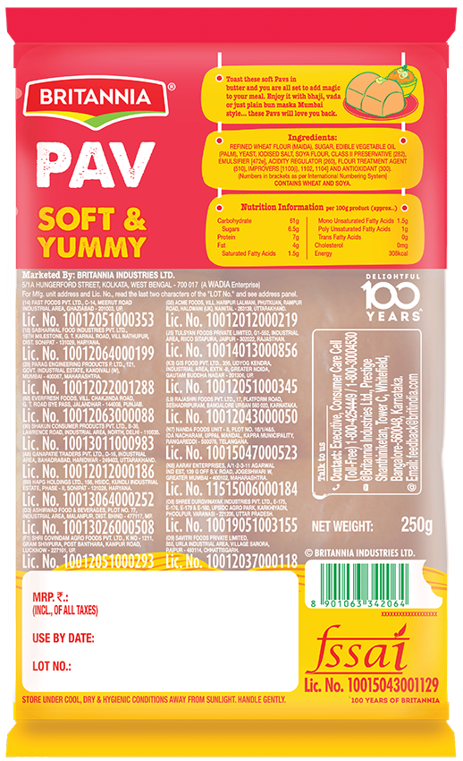 Britannia Pav 200 g Combo