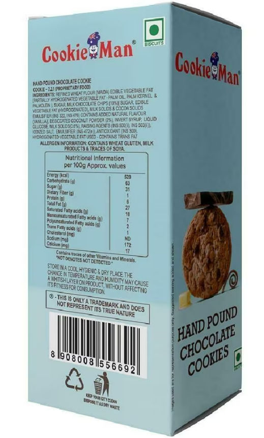 Cookie Man Hand Pound Chocolate Cookies Biscuits