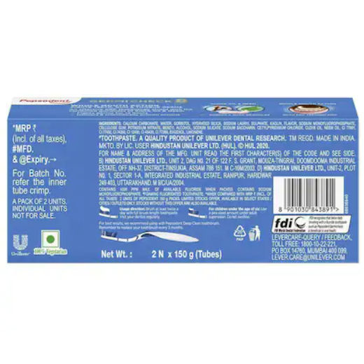 Pepsodent Germicheck 8 Actions, Toothpaste With Anti-Germ Formula, Clove & Neem Oil