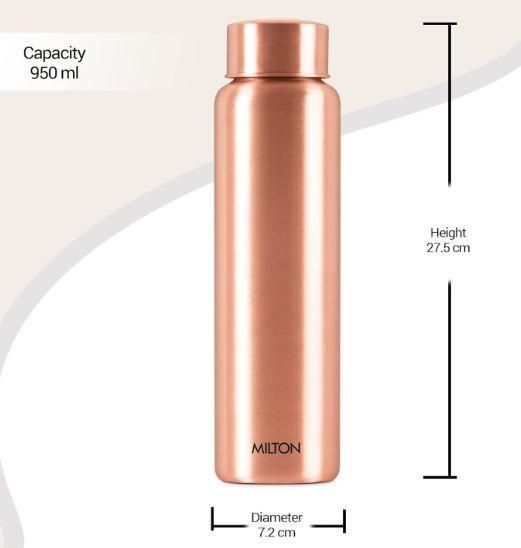 Milton Copper Aqua Water Bottle - 950 ml | Copper