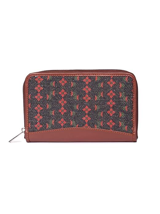 ZOUK Shobha Niwas Lotus Motif Chain Wallet (CFC)