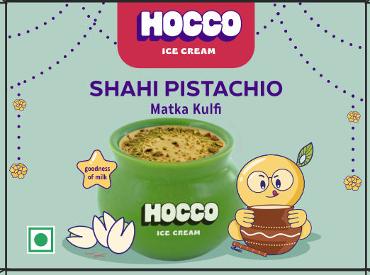 Hocco Shahi Pistachio Matka Kulfi Ice Cream Cup 100 ml Combo