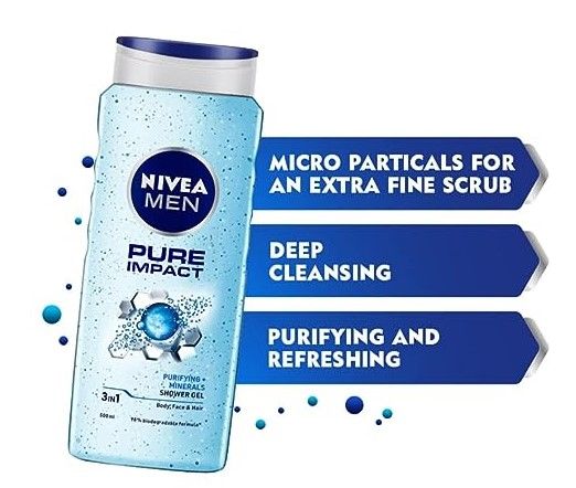 Nivea Men Pure Impact Shower Gel