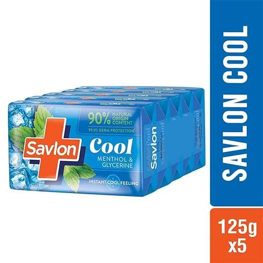 Savlon Cool Soap, With Menthol & Glycerin, For All Skin Types