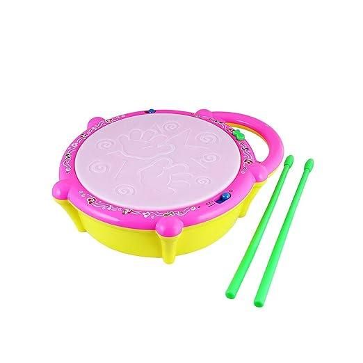 Toyshine Flash Drum With 3D Lights For (2-4) Year Kids Boy Girl