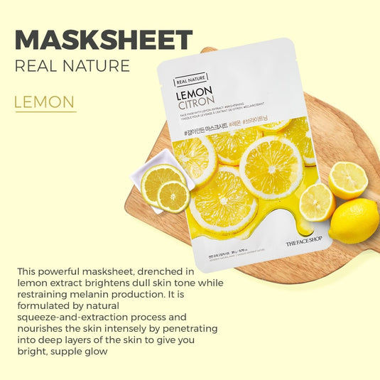 The Face Shop Real Nature Glowing Bride Sheet Mask Combo
