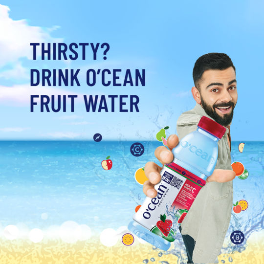 O'cean Beverages Strawberry and lime Water