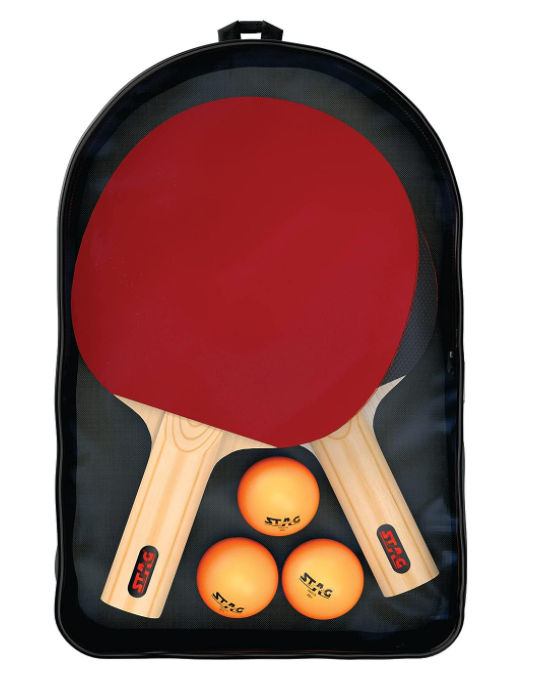 Stag 1 Star Table Tennis Playset (2 Racquets & 3 Balls) - Assorted