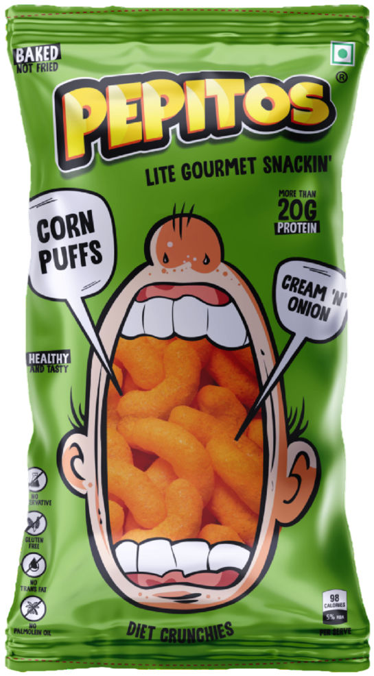 Pepitos Corn Puffs Cream N Onion