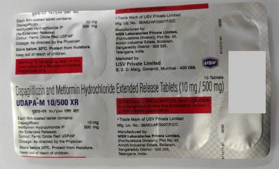 Udapa M 10/500 Xr Tablet