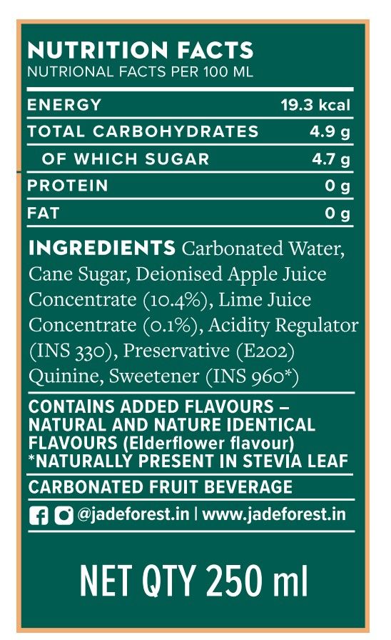 Jade Forest Wild Elderflower Tonic Water 250 ml Combo