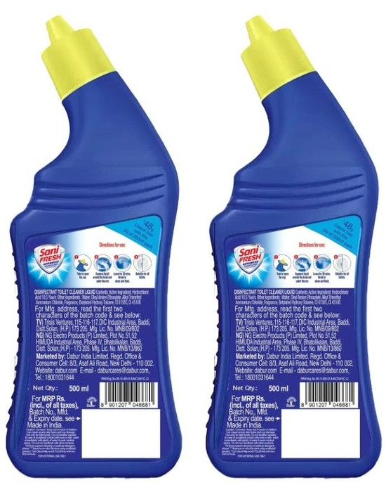 Sanifresh Advance Liquid Toilet Cleaner with Odonil Air Freshner Block