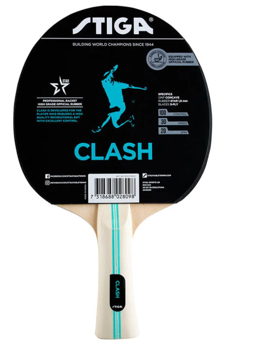 Stiga Clash Table Tennis Racket | Performance-Ready for All Levels