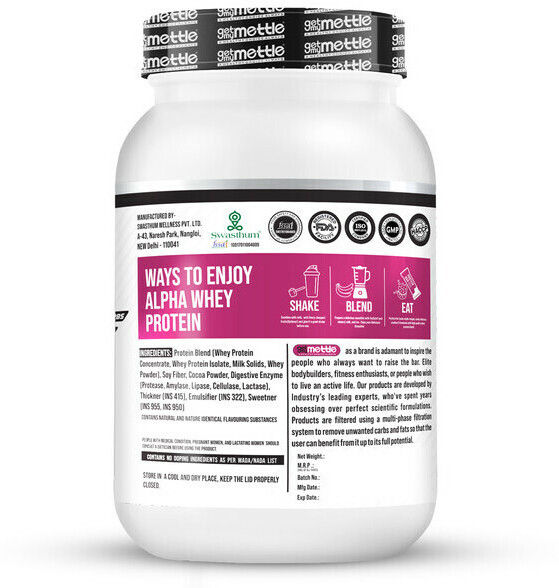 Getmymettle Alpha Whey Protein (Crisp Cookies)