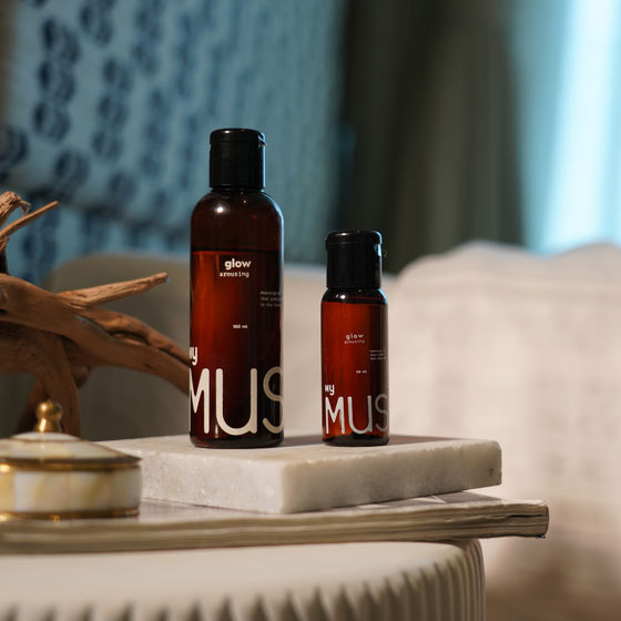 MyMuse Glow Arousing Sensual Massage Oil - With Pure Mogra