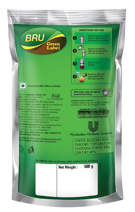 Bru Green Label Light Filter Coffee