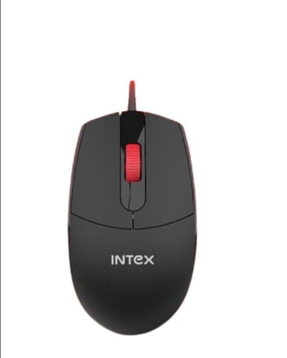 Intex Wired Mouse Optical USB Glide (Black)