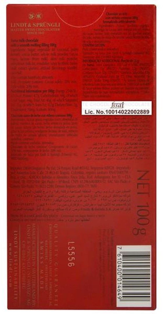 Lindt Lindor Single Milk Tab