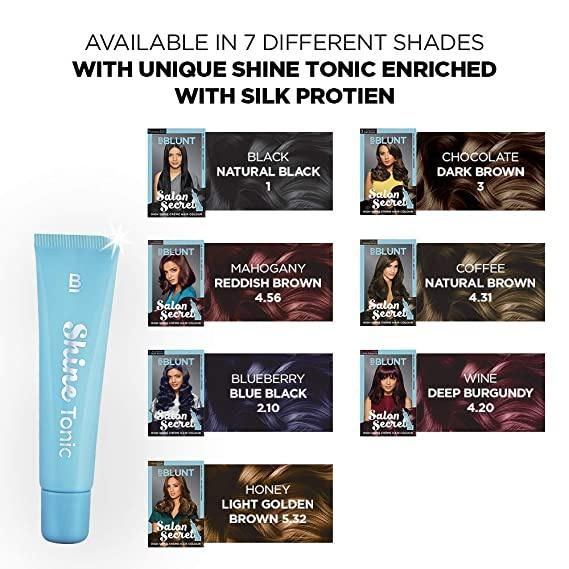 BBLUNT Salon Secret High Shine Cr�me Hair Colour Wine Deep Burgundy