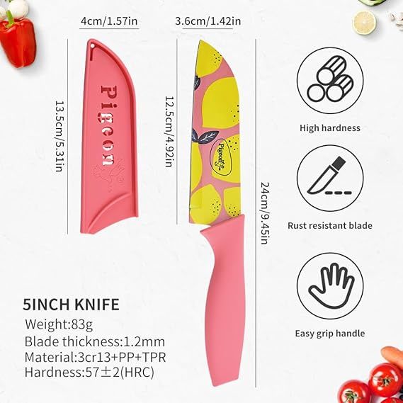 Pigeon Edge Flora Ss Knife 3Pc Set