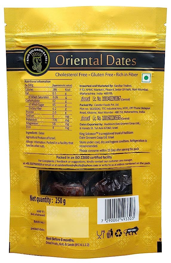 King Solomon Oriental Dates