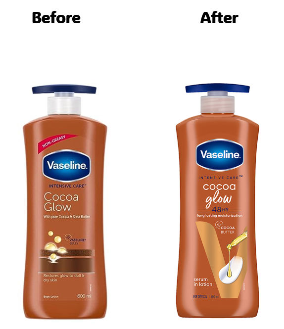 Vaseline Cocoa Glow Serum In Lotion 100% Pure Cocoa & Shea Butter for Glowing & Soft Skin