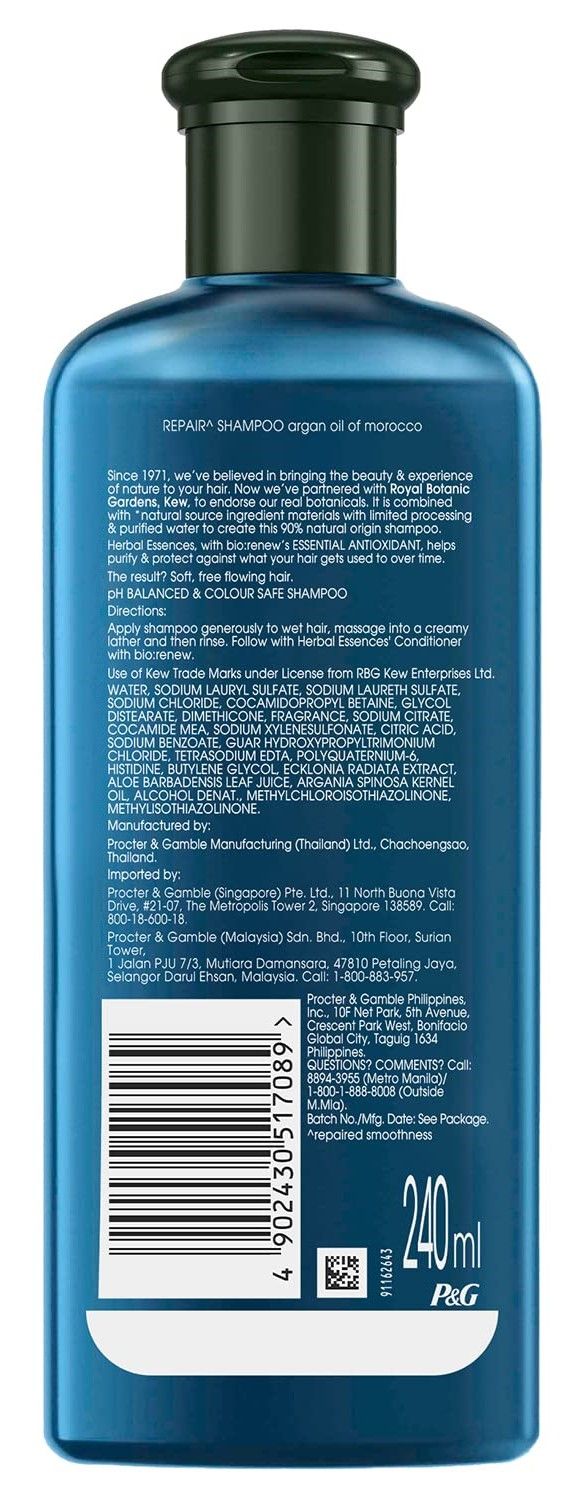 Herbal Essence Argan Oil Of Morocco Shampoo 240 Ml & Herbal Essence Argan Oil Of Morocco Conditiners 240 Ml Combo 