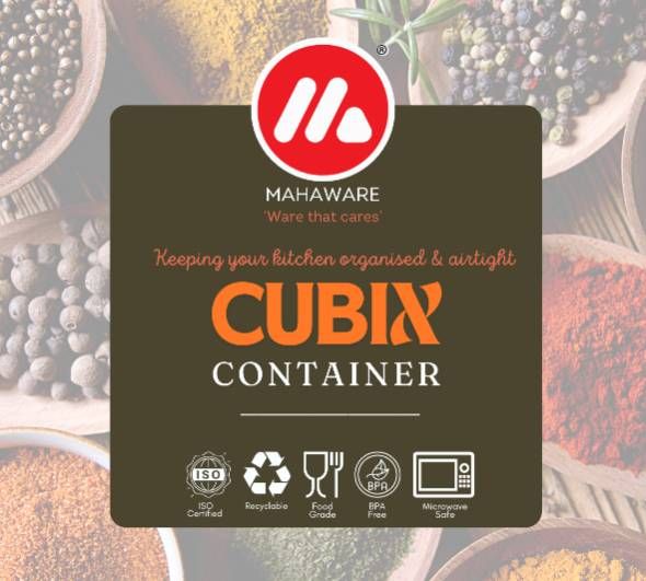 Mahaware Modular Cubix Container 2.5L (Set of 1) (Blue)