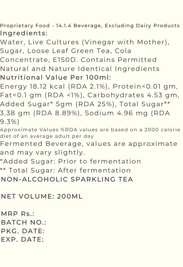Mossant Cola Kombucha