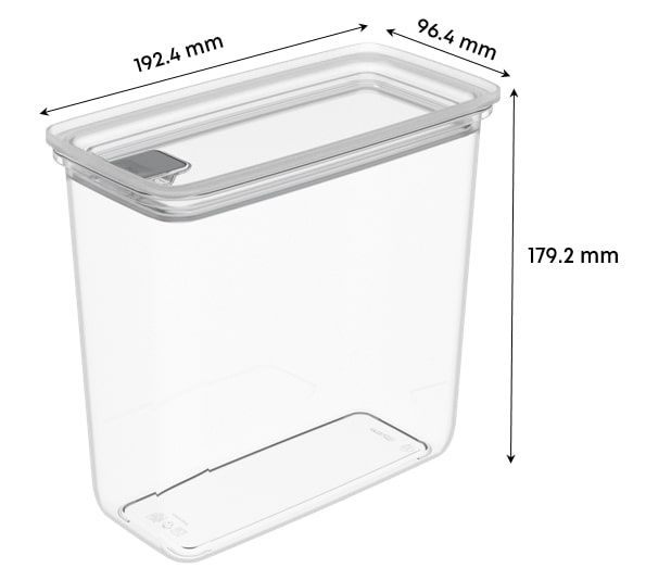 All Time Krisper Airtight Storage Contaner (2100 Ml) (Transparent)