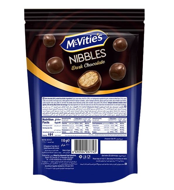 McVitie's Nibbles - Dark Chocolate