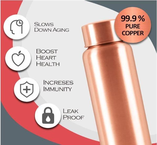 Milton Copper Aqua Water Bottle - 950 ml | Copper