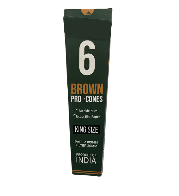 Stash-Pro Pre-Rolled Cones - Brown (Assorted Packaging) 6 pc Combo