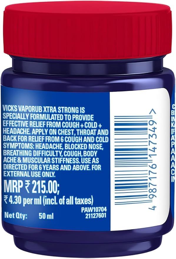 Vicks Vaporub Xtra Strong Balm