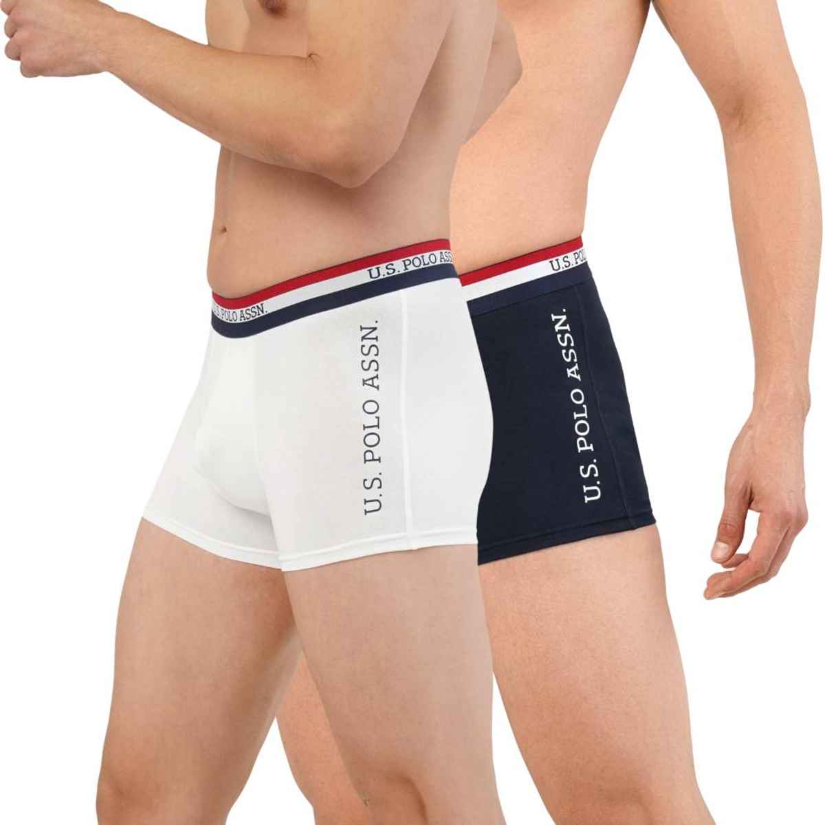 U.S. Polo Assn. | Underwear Pack of 2 | M | Trunks | ET002 | Navy and White