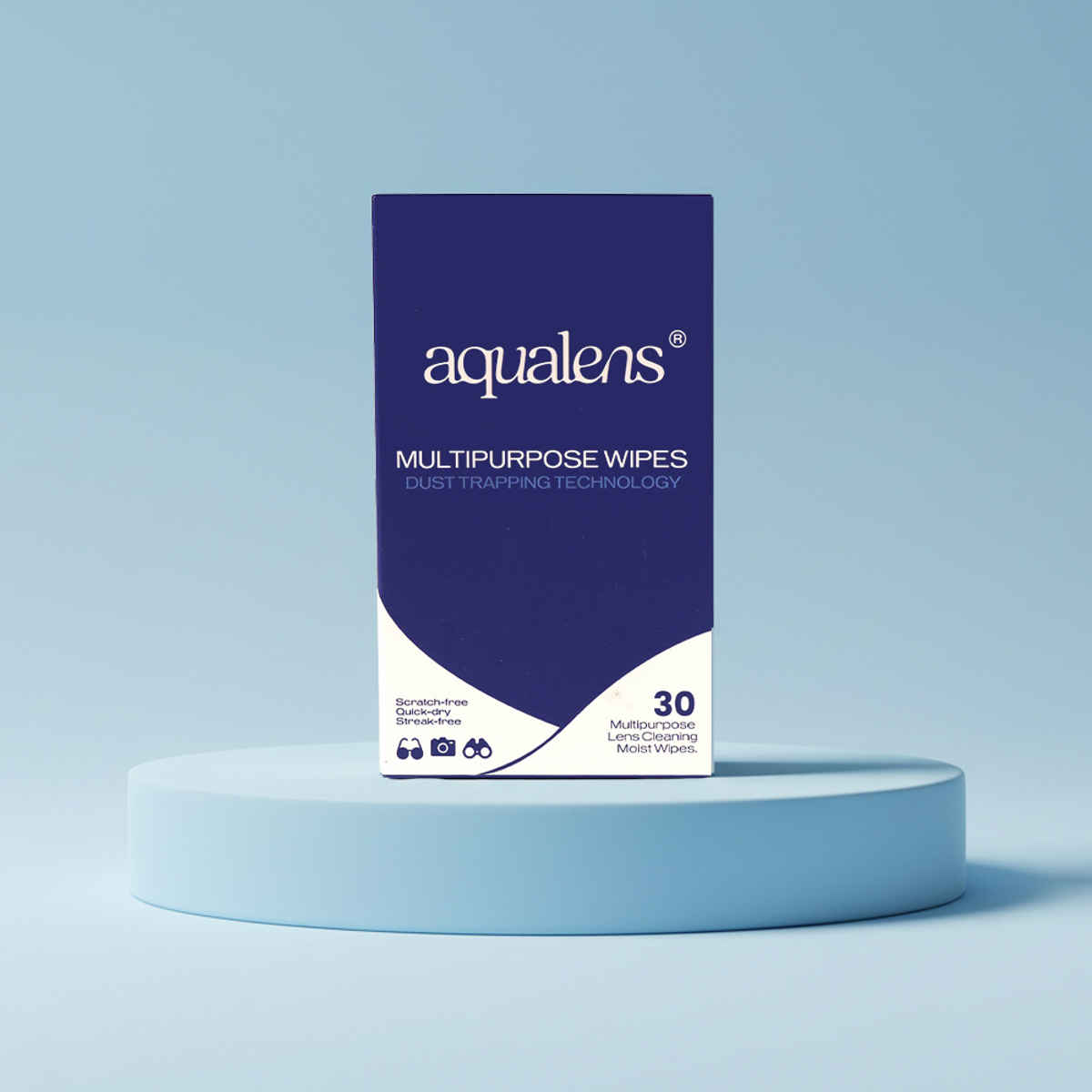 Aqualens Multi Purpose Lens Wipes 30 Sachets for Glasses Phones and Screens