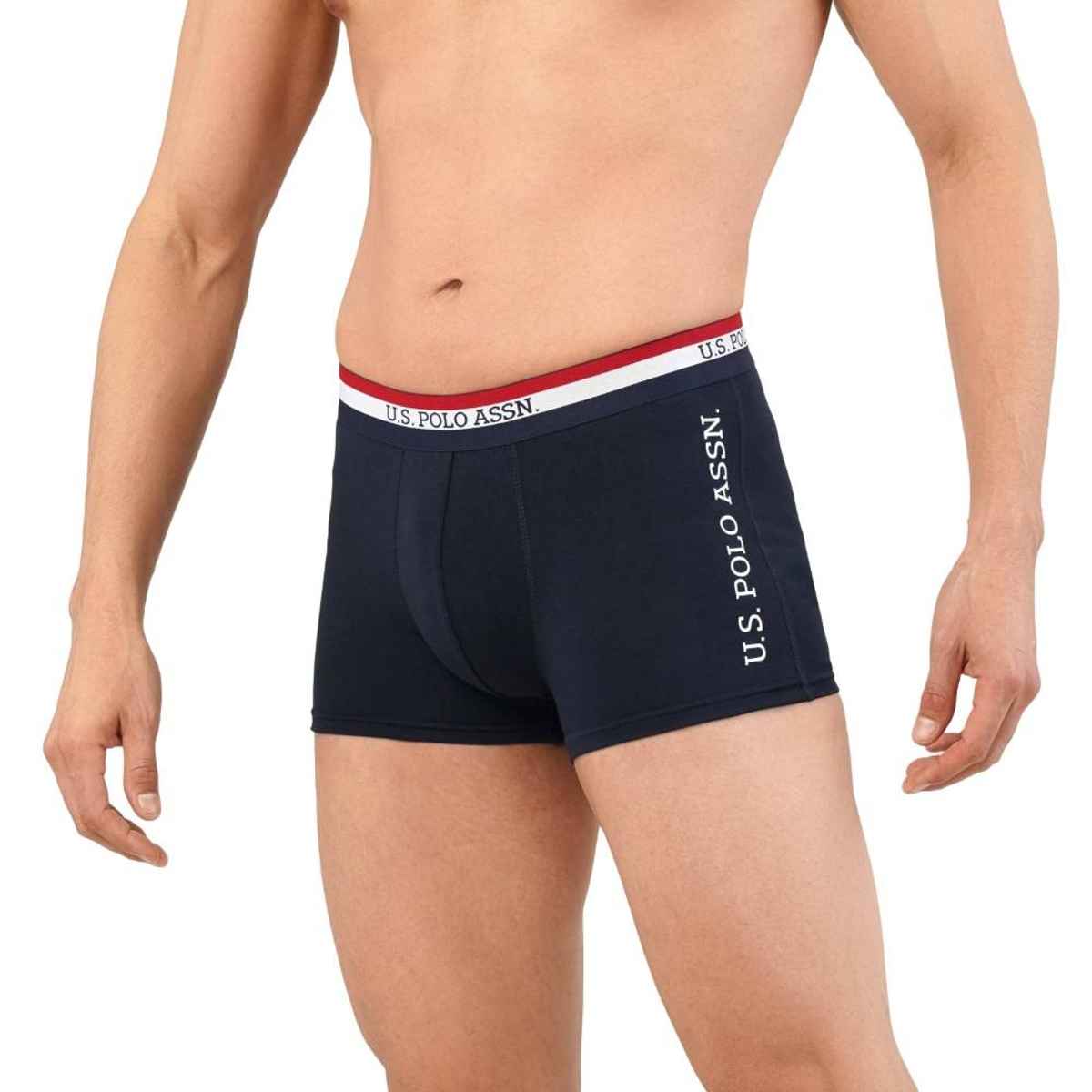 U.S. Polo Assn. | Underwear Pack of 2 | S | Trunks | ET002 | Navy and White