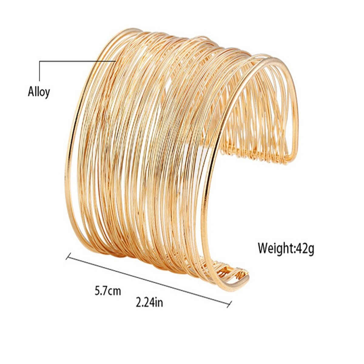 Shining Diva Fashion Non Precious Metal Gold Plated Kada Bangle Cuff Bracelet for Women | 8133b