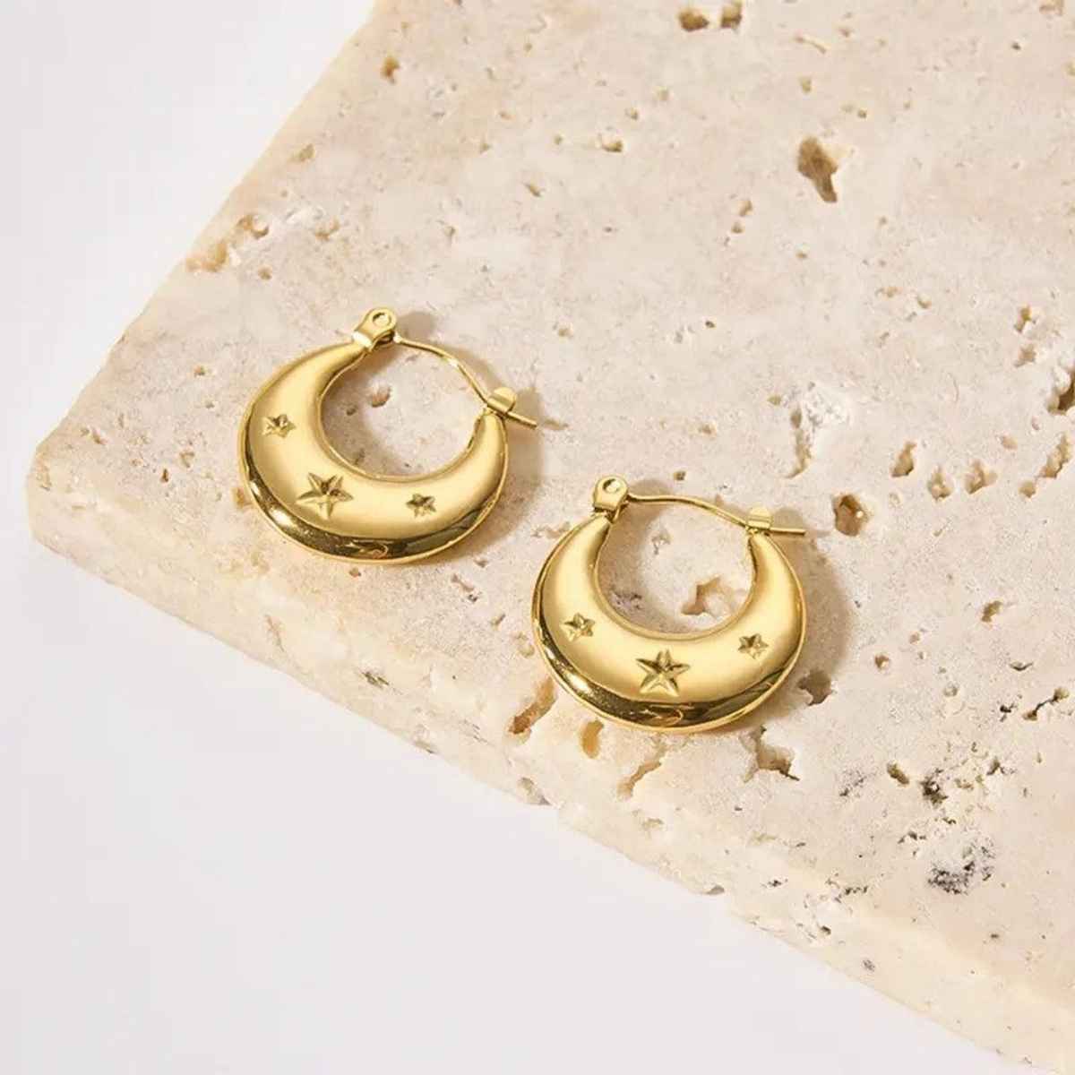 Estailo Fashion Women's Jewellery Earrings Gold One Size | E0001647