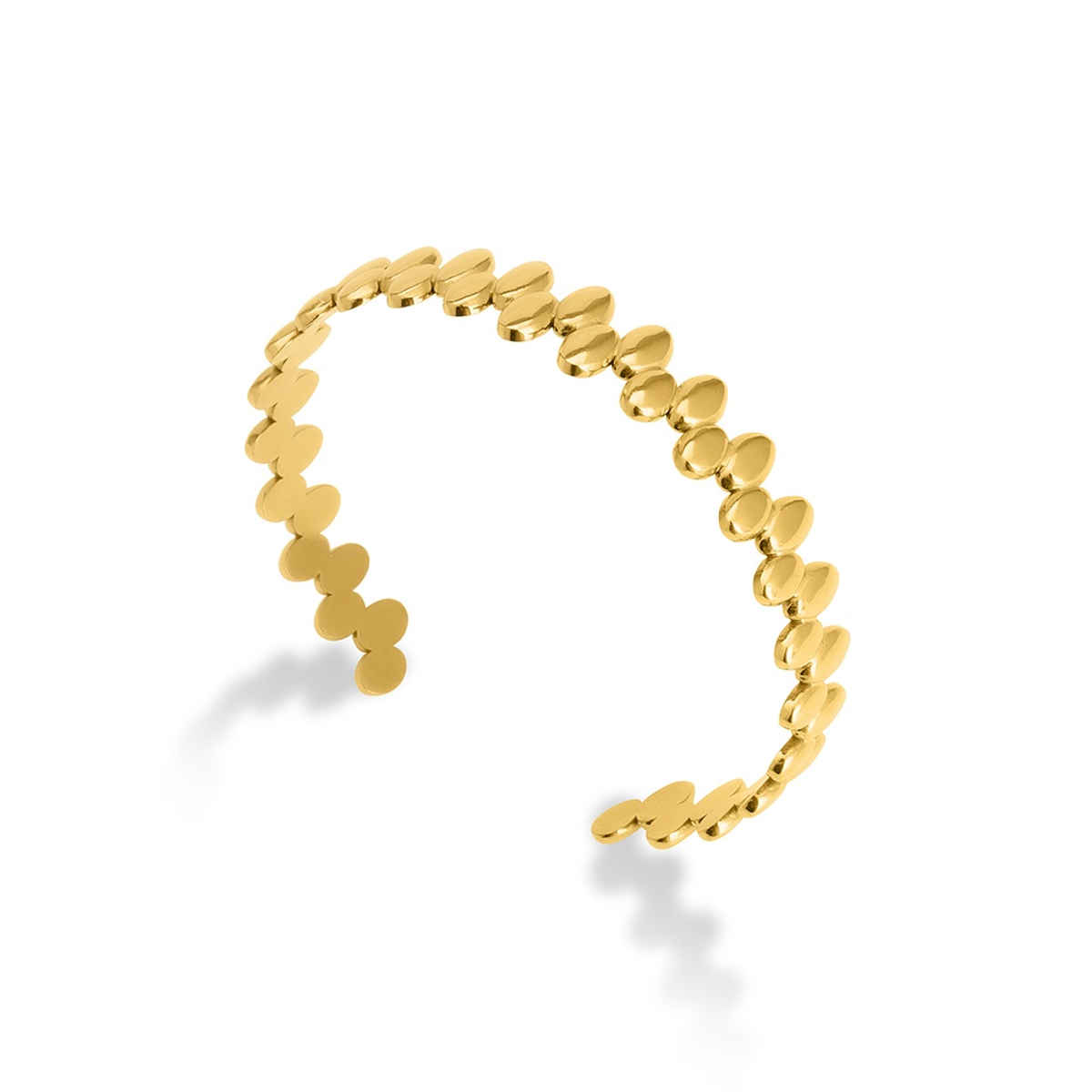Palmonas Adjustable Gold Cuff Bracelet