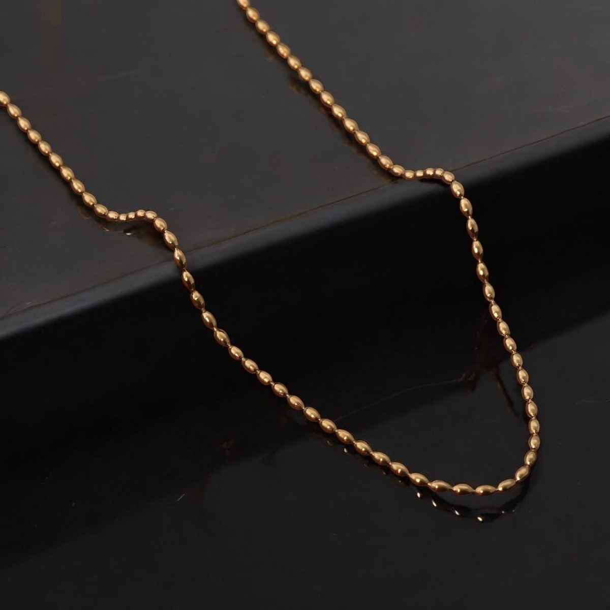 Palmonas Gold Beaded Necklace