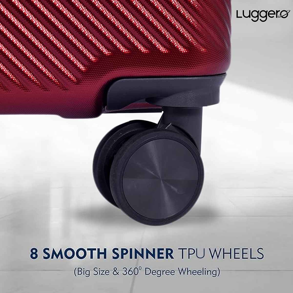 Luggero Astro Trolley Bag | Dark Red - L