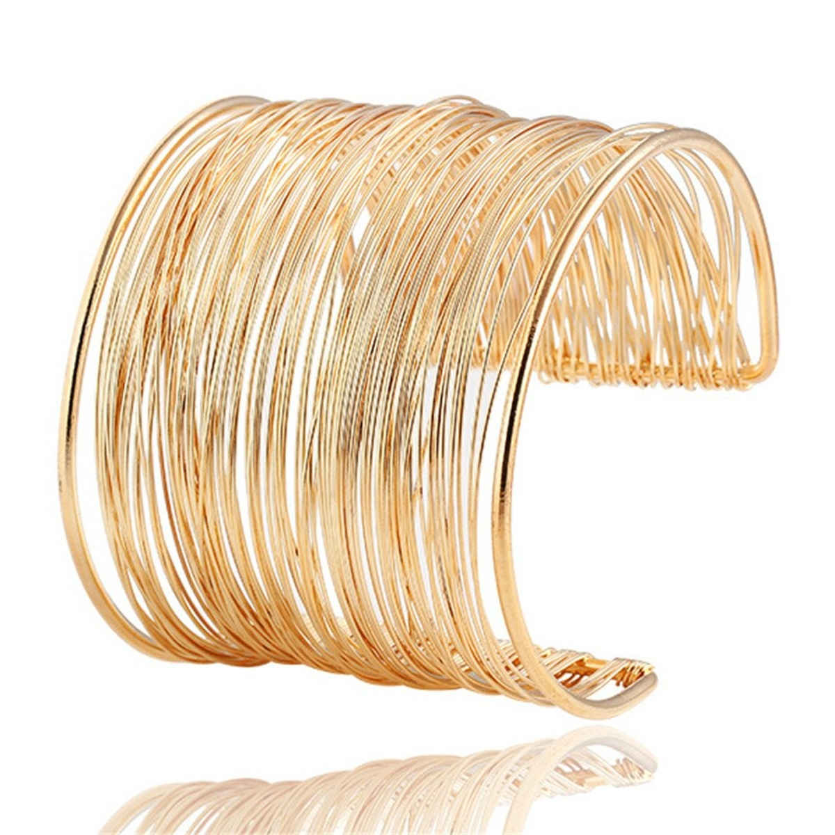 Shining Diva Fashion Non Precious Metal Gold Plated Kada Bangle Cuff Bracelet for Women | 8133b