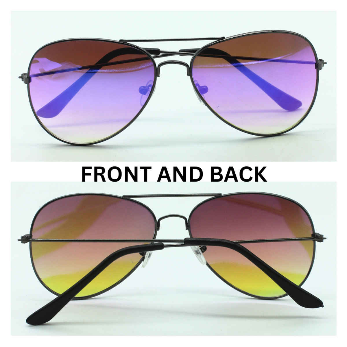 Se7en Unisex Metal Aviator Sunglasses | Assorted - L