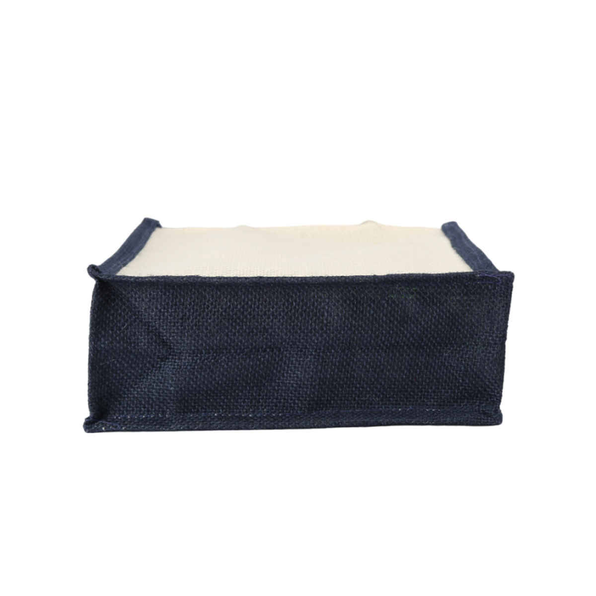 Navum Women's Solid Jute 5 L Jute Bag | Beige and Blue - L